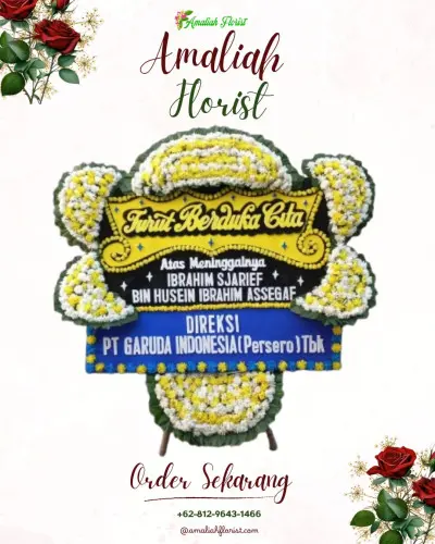 Papan Bunga Duka di Wirogomo